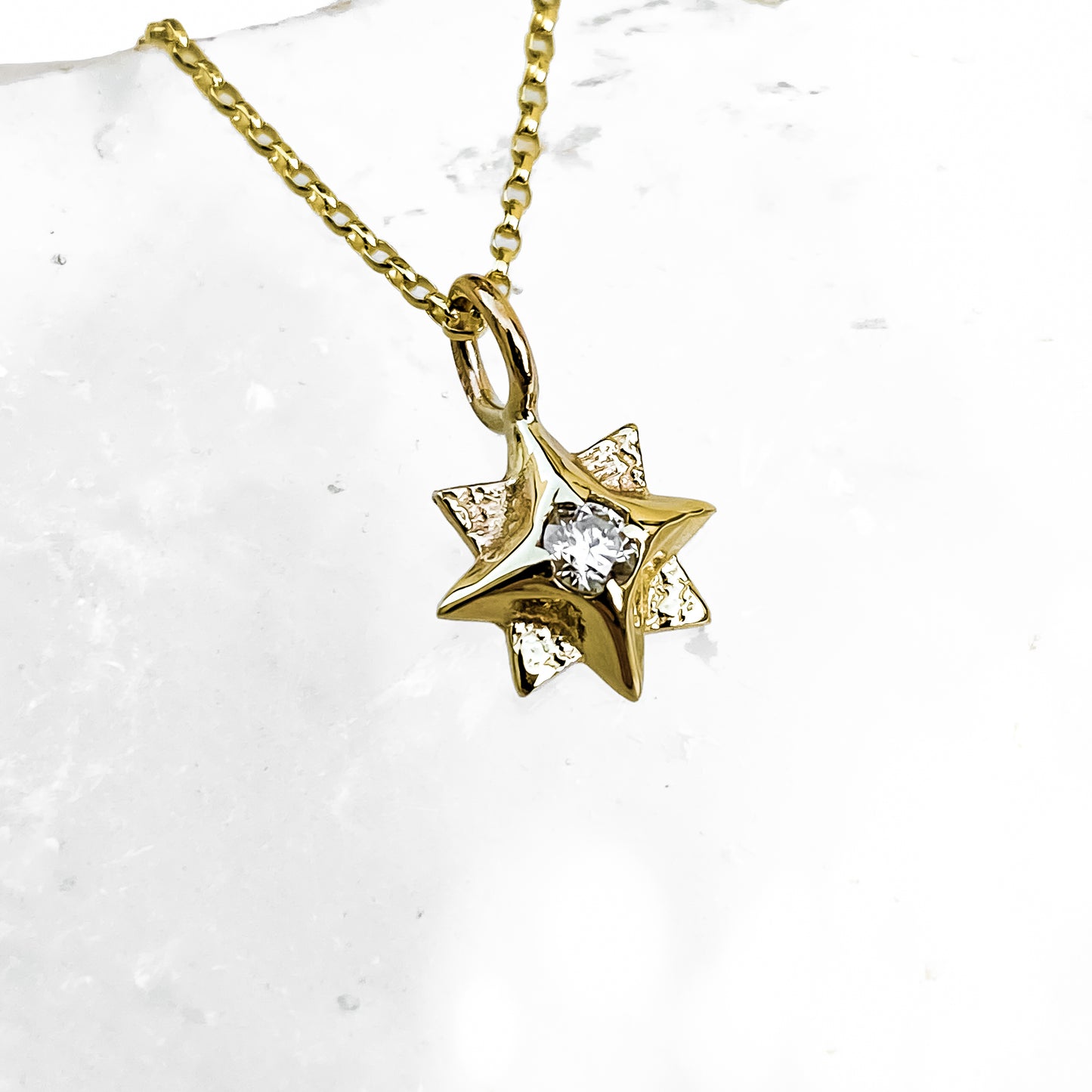 Gold North Star Necklace