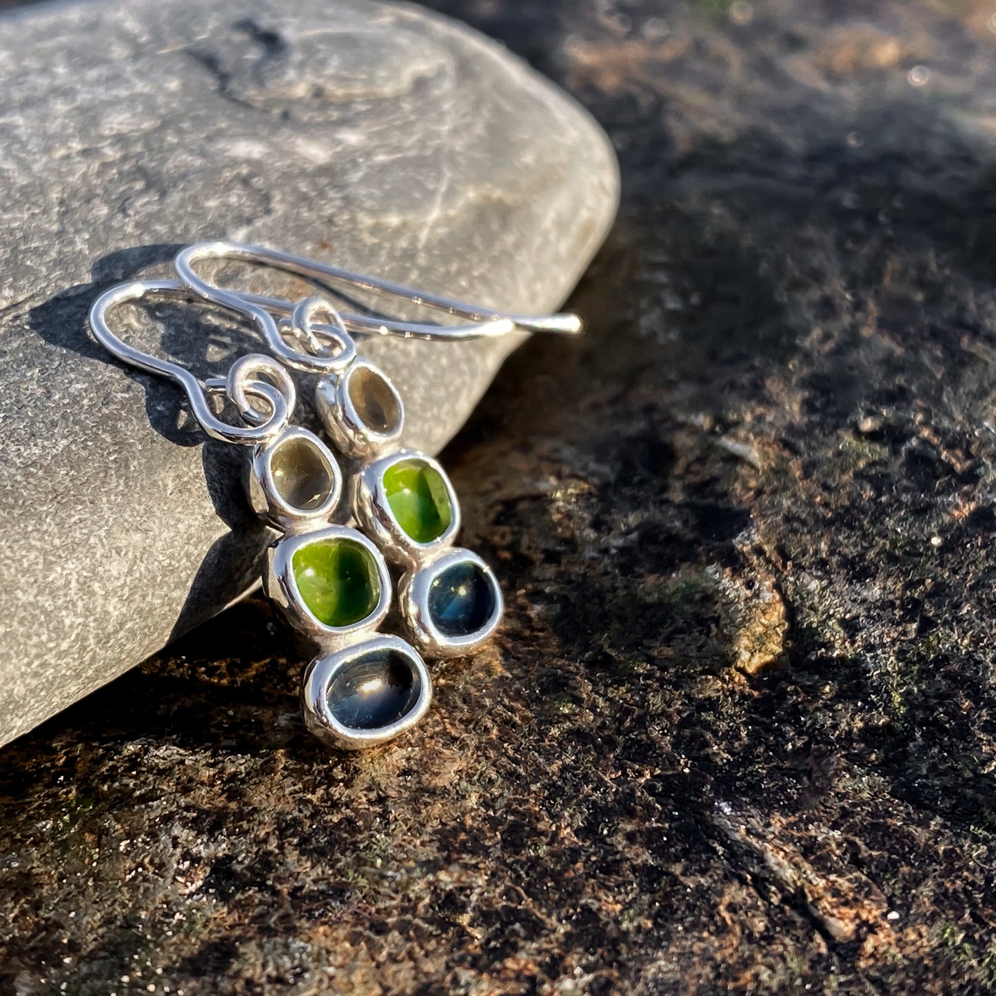 Sterling Silver Pebble Earrings - Langness