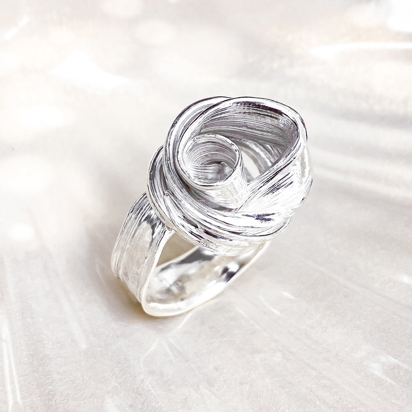 Drift Sterling Silver Ring - Size R