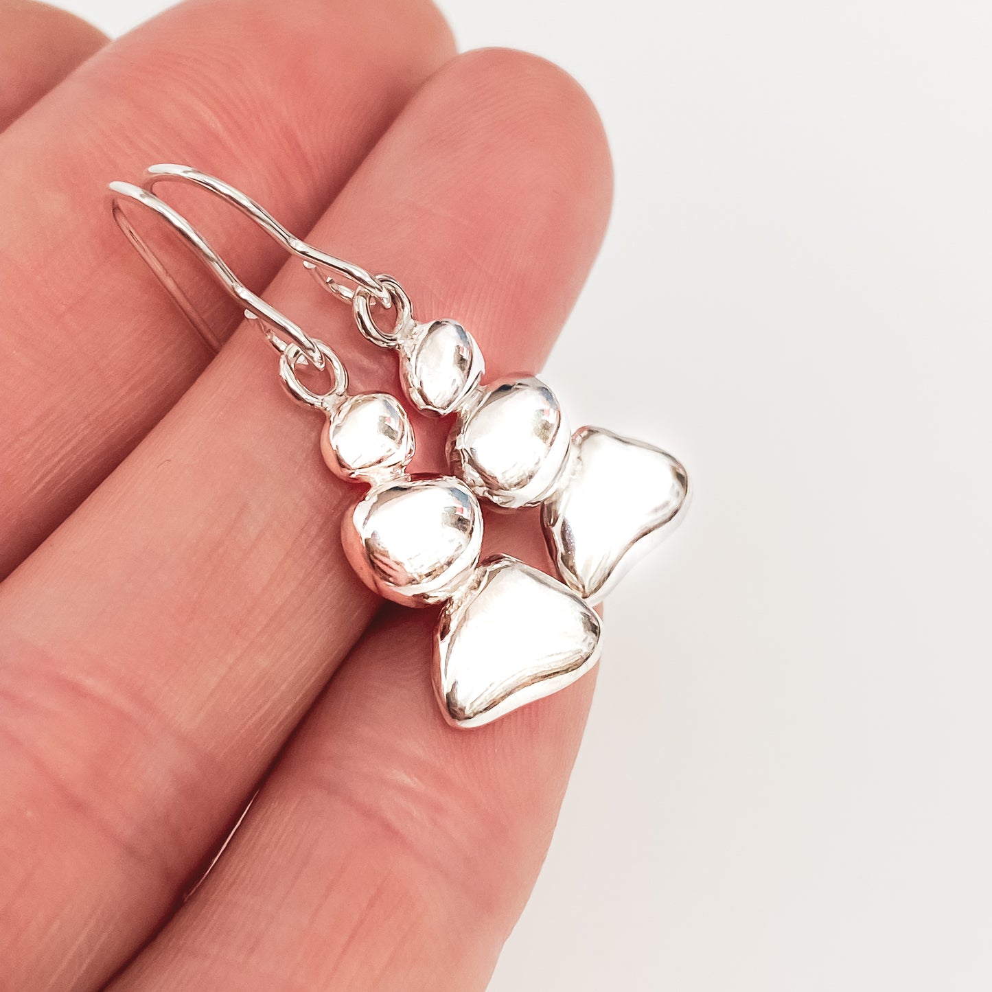 Sterling Silver Pebble Earrings - Balance No. 3