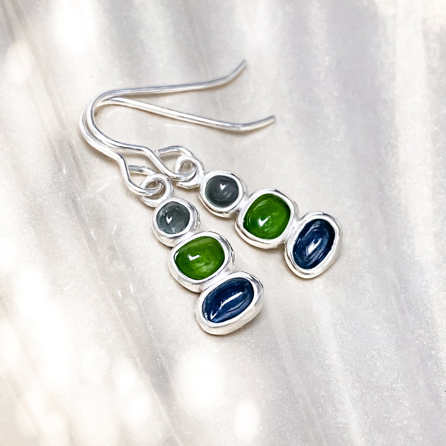 Sterling Silver Pebble Earrings - Langness