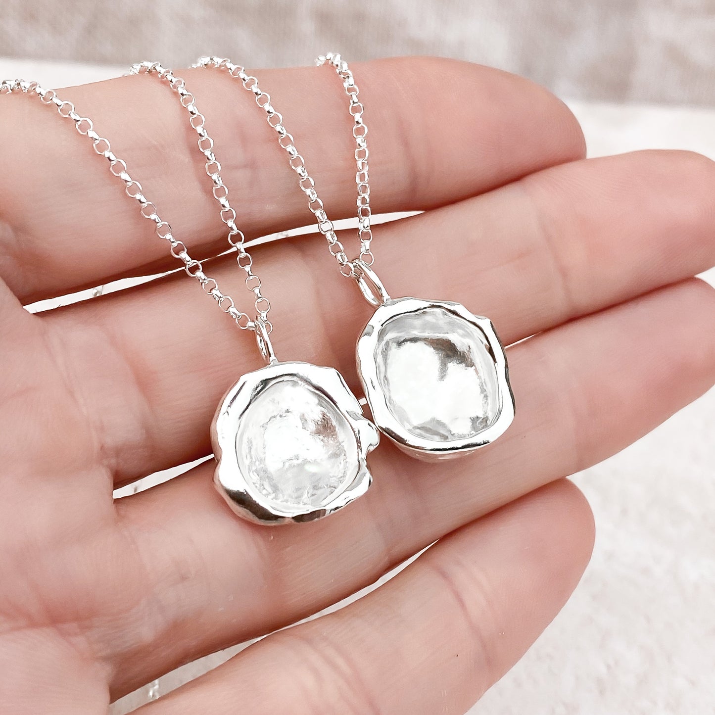 Sterling Silver Droplet Necklace