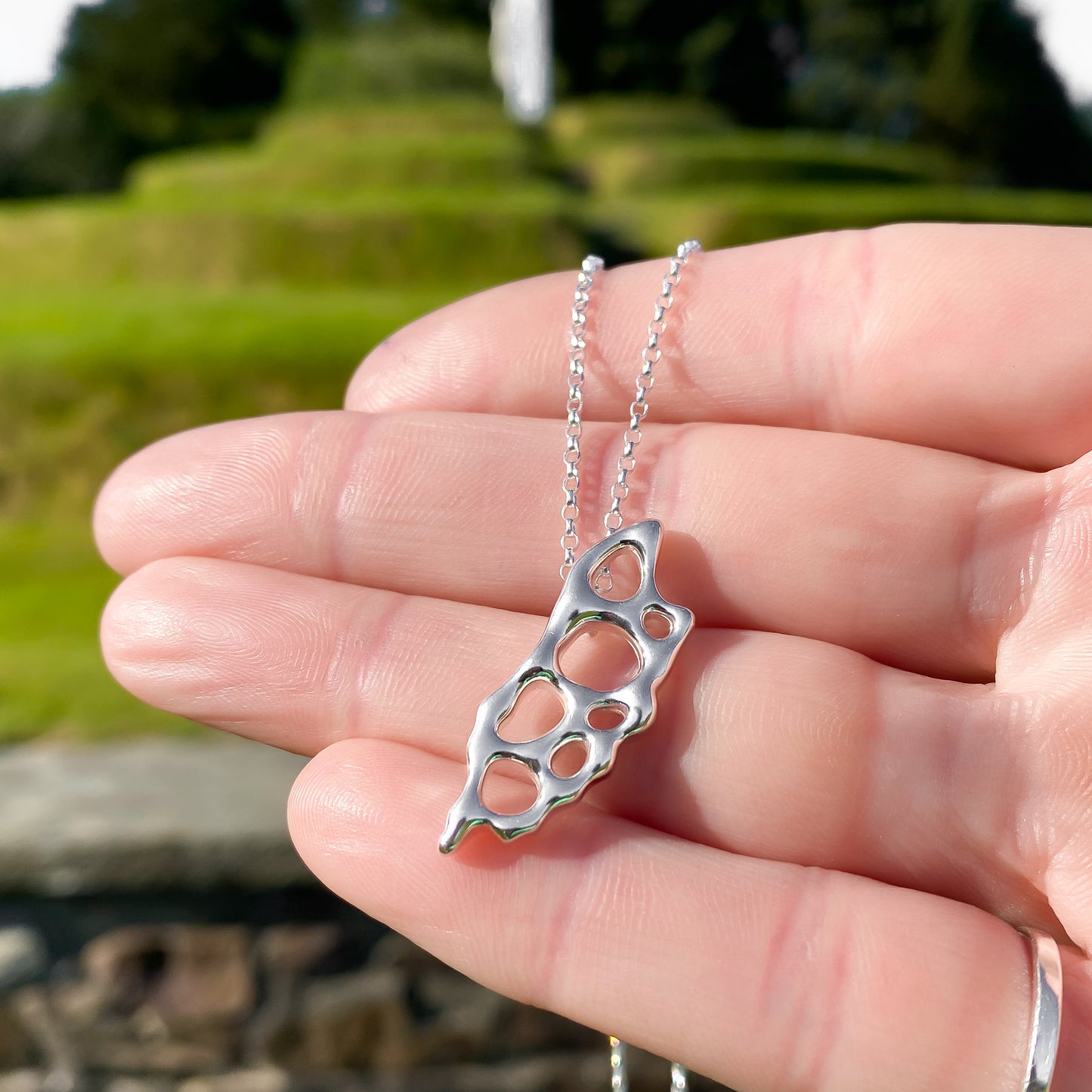 Sterling Silver Infinity Isle of Man Necklace