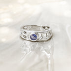 Sterling Silver Tanzanite Infinity Ring