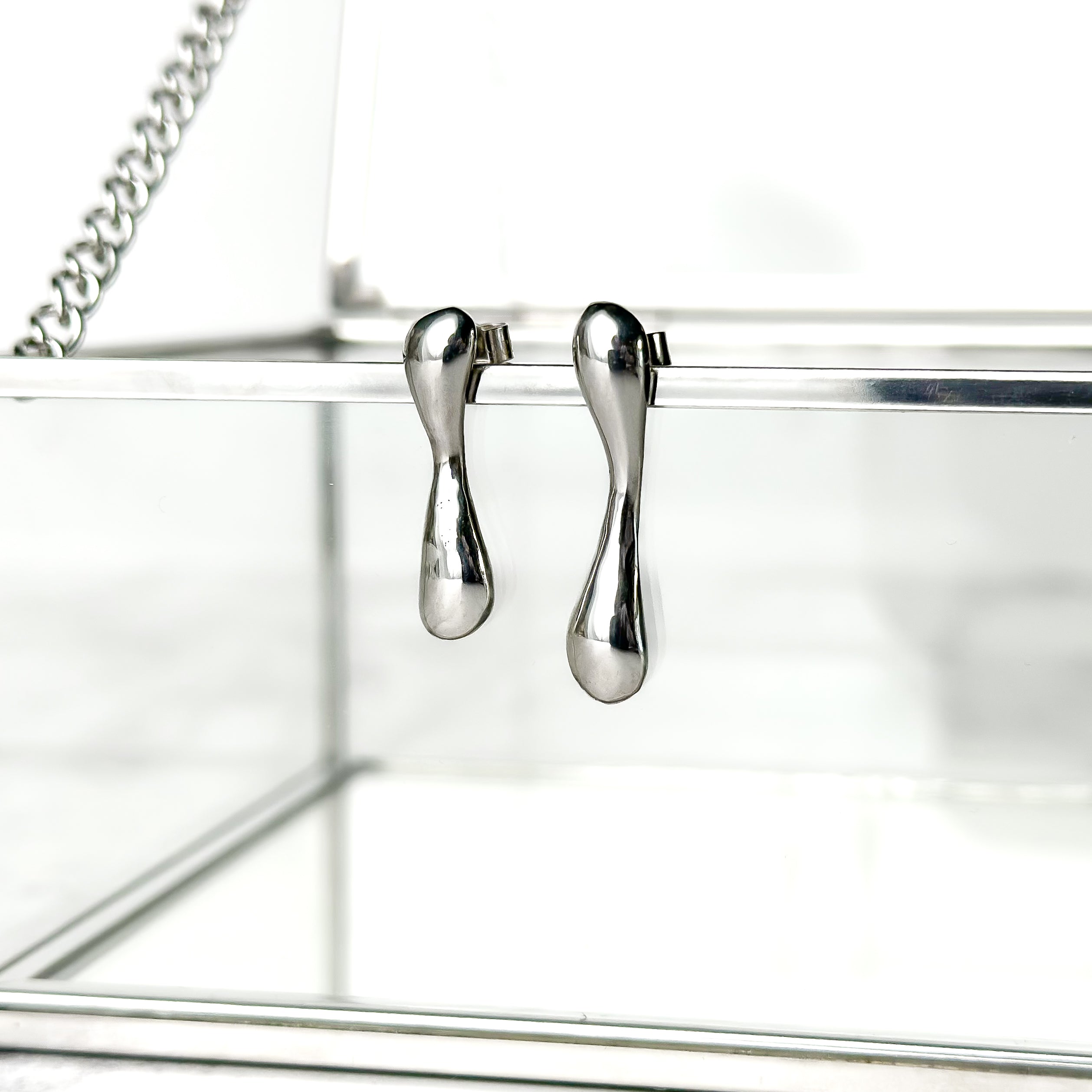 One of a Kind Molten Sterling Silver Stud Earrings - No. 2