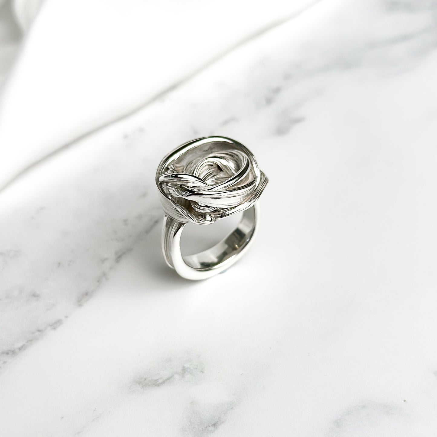 One of a kind Drift Sterling Silver Ring - Size M