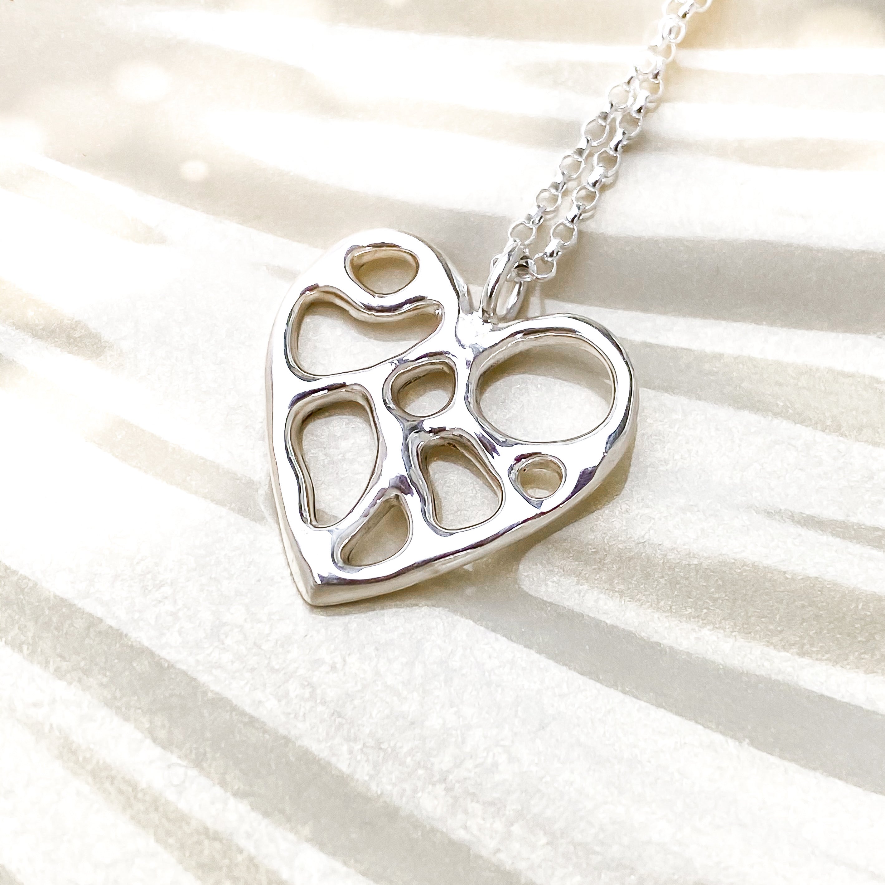 Silver Infinity Heart Necklace