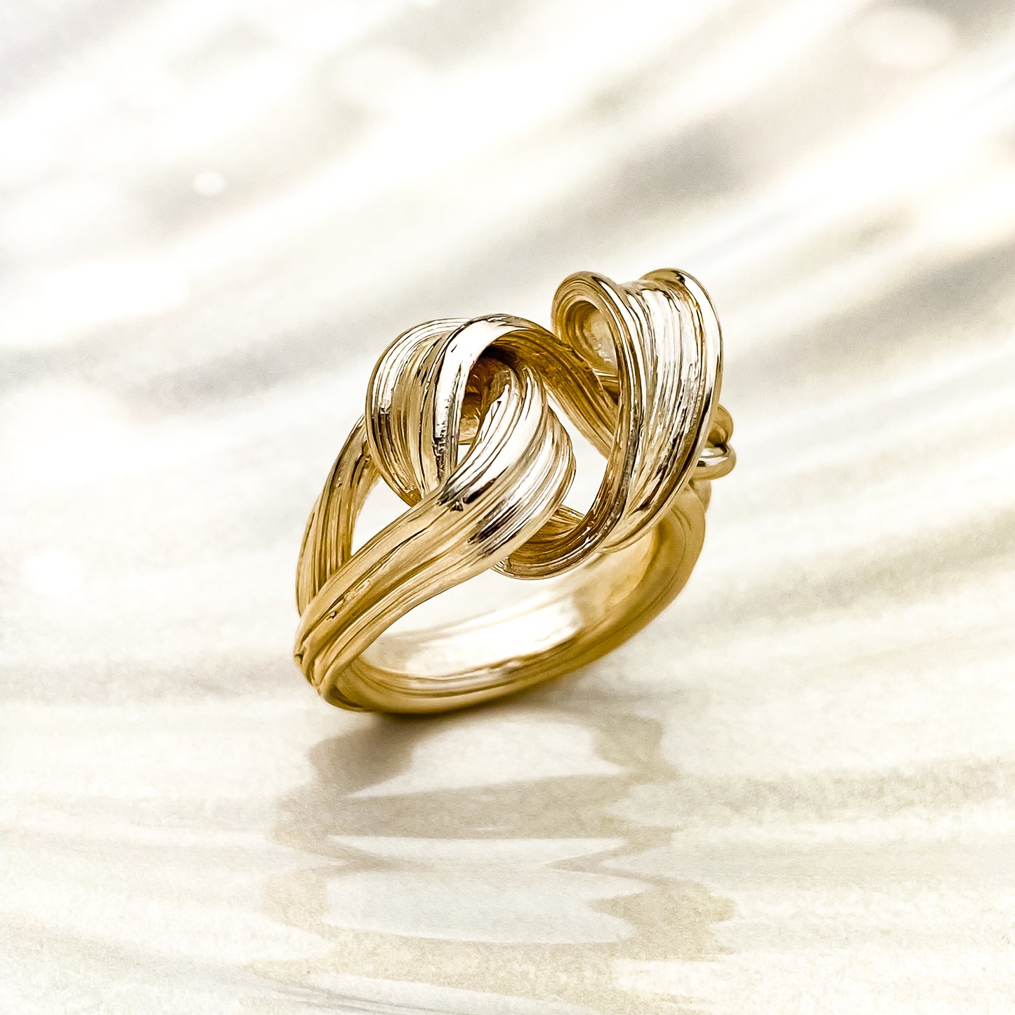 Gold Drift Ring - Size Q