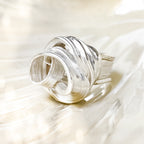 Drift Sterling Silver Ring - Size R