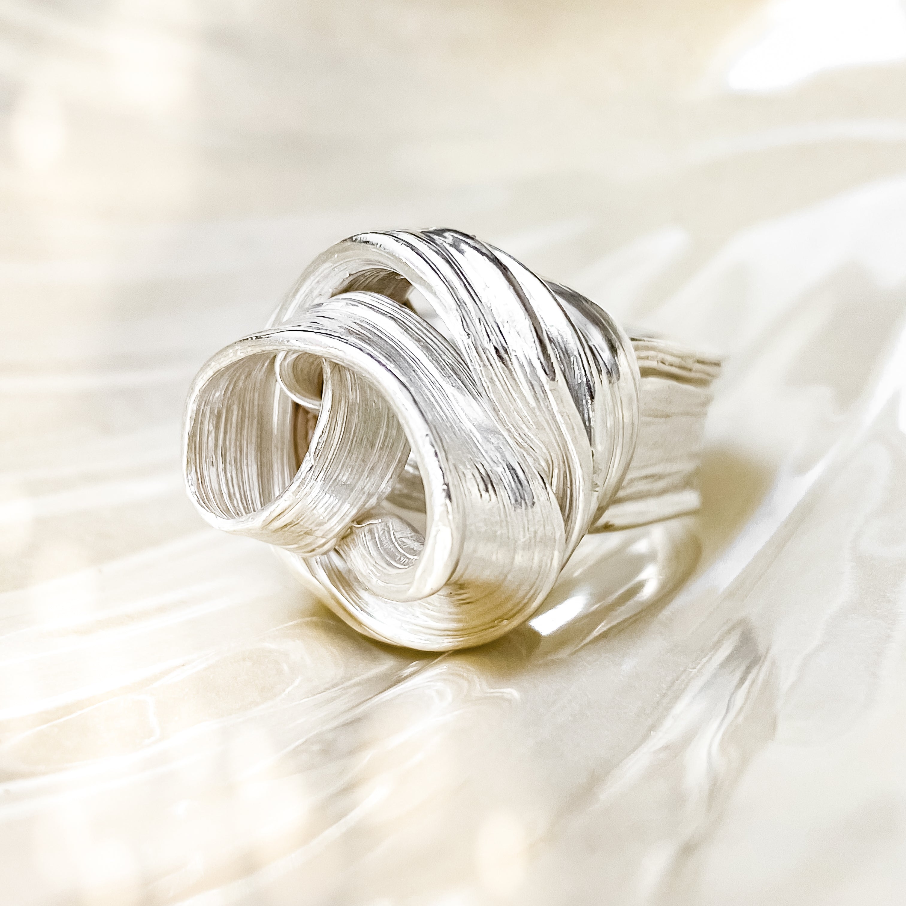 Drift Sterling Silver Ring - Size R