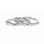 Sterling Silver Wave Ring