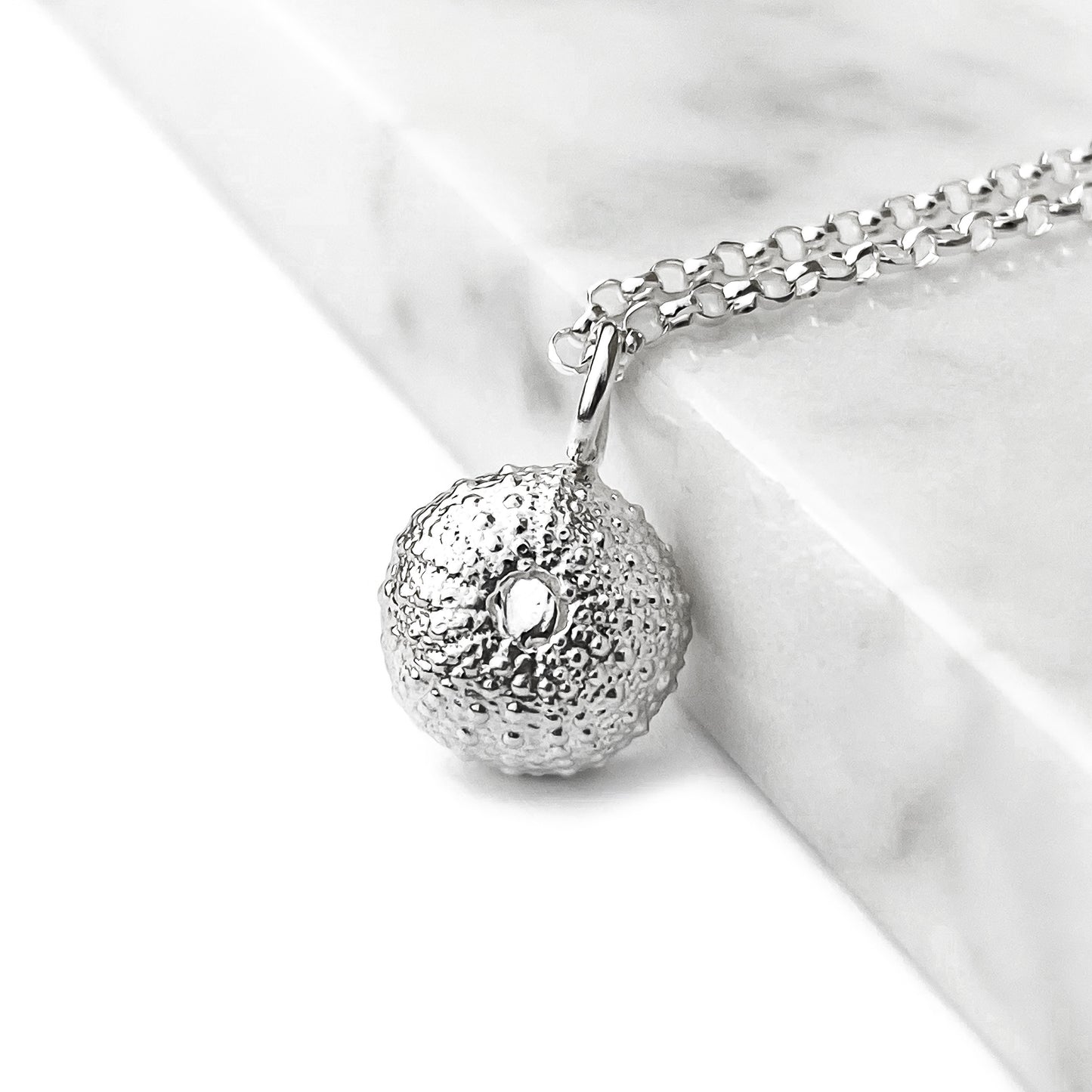 Silver Sea Urchin Necklace