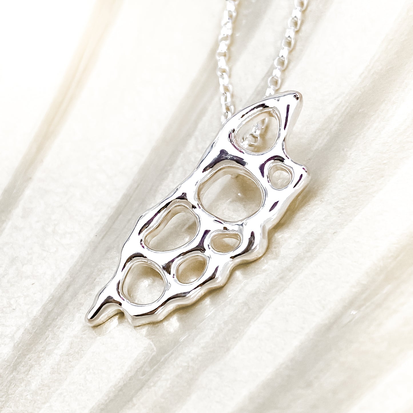 Sterling Silver Infinity Isle of Man Necklace