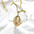 Gold Cowrie Shell Necklace
