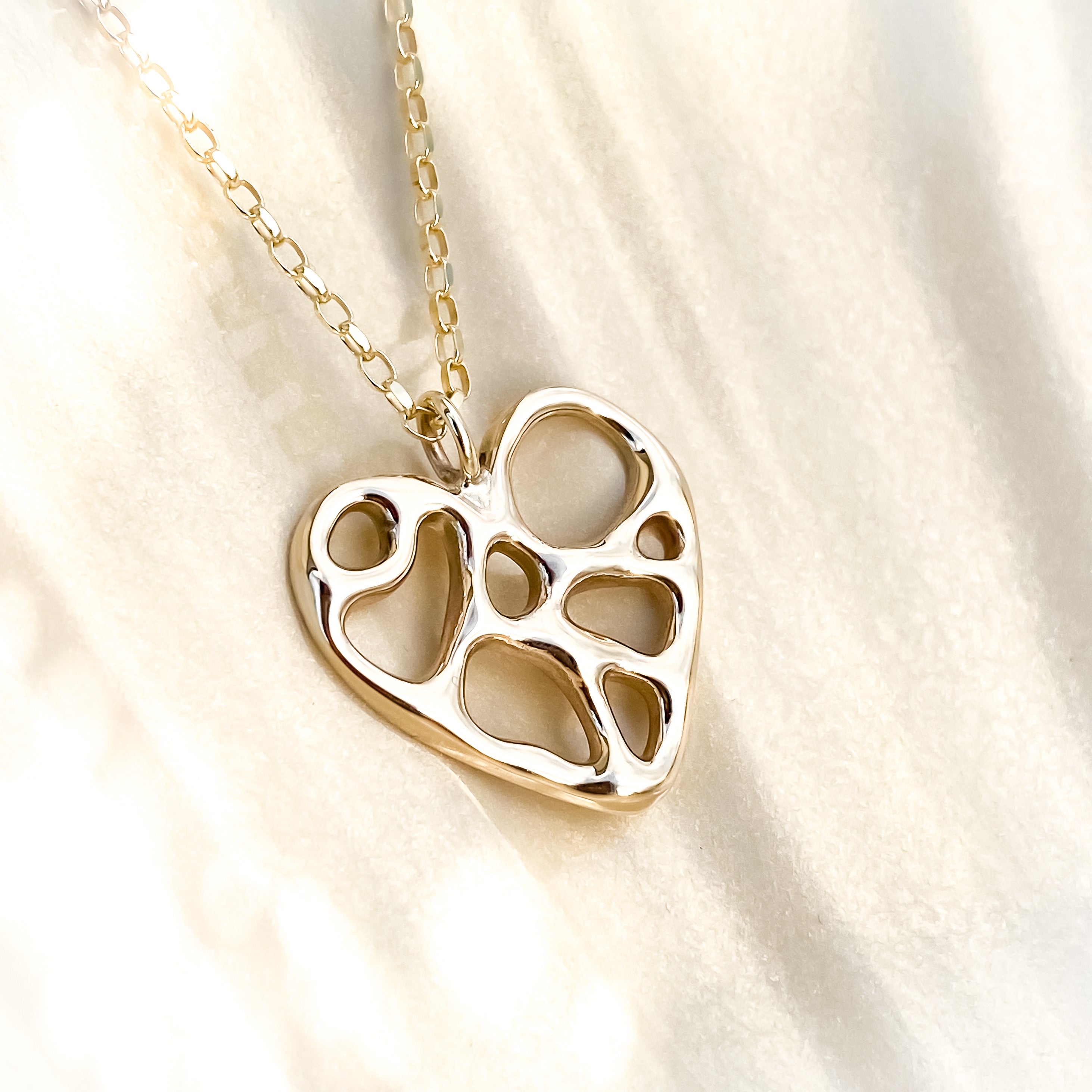 Gold Infinity Heart Necklace