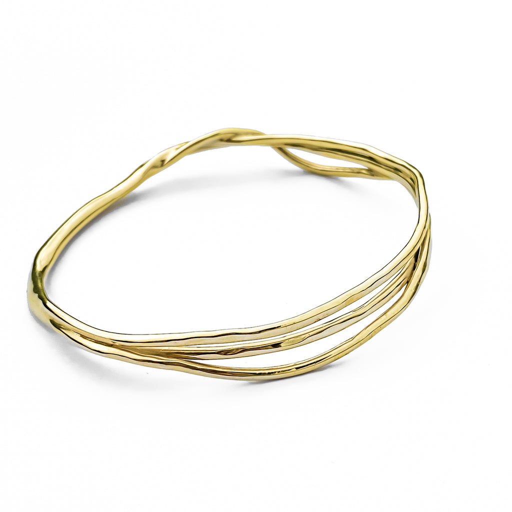 Gold Organic Bangle