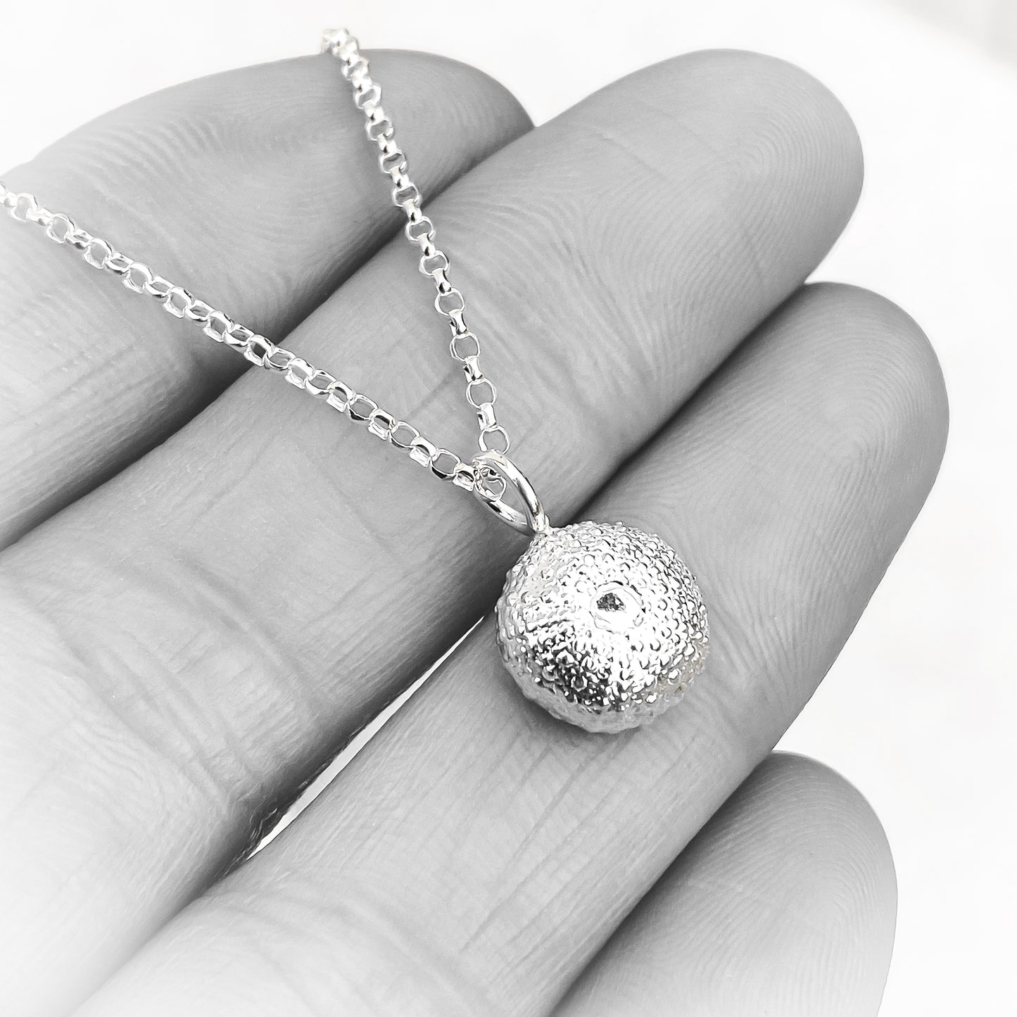 Silver Sea Urchin Necklace