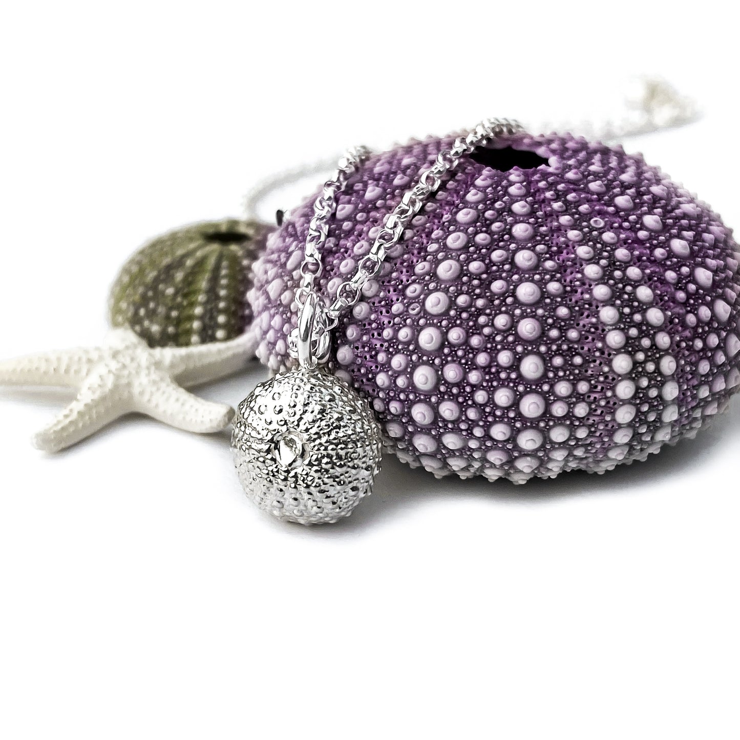 Silver Sea Urchin Necklace