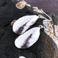 Sterling Silver Mussel Shell Earrings