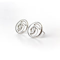 Sterling Silver Organic Design Earrings