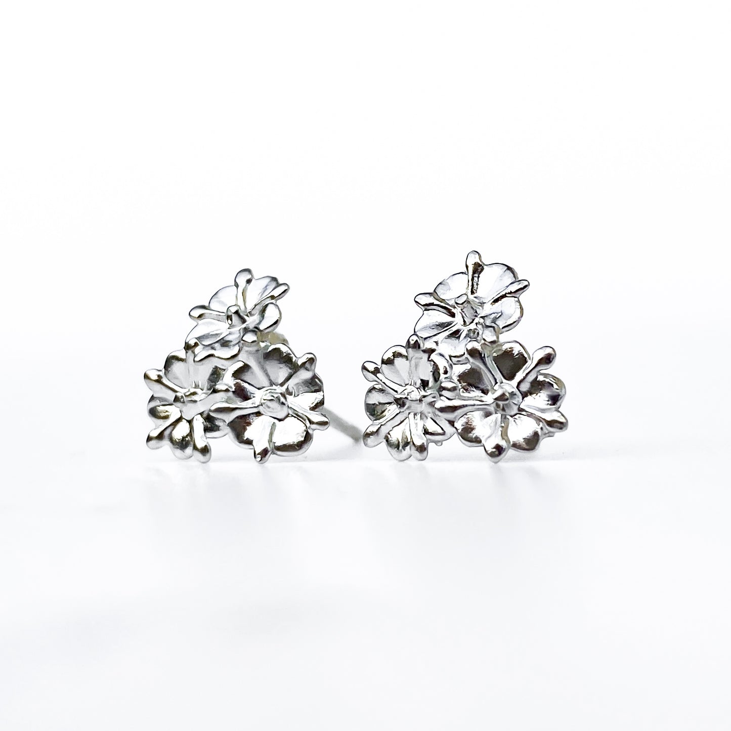 Elderflower Sterling Silver Stud Earrings