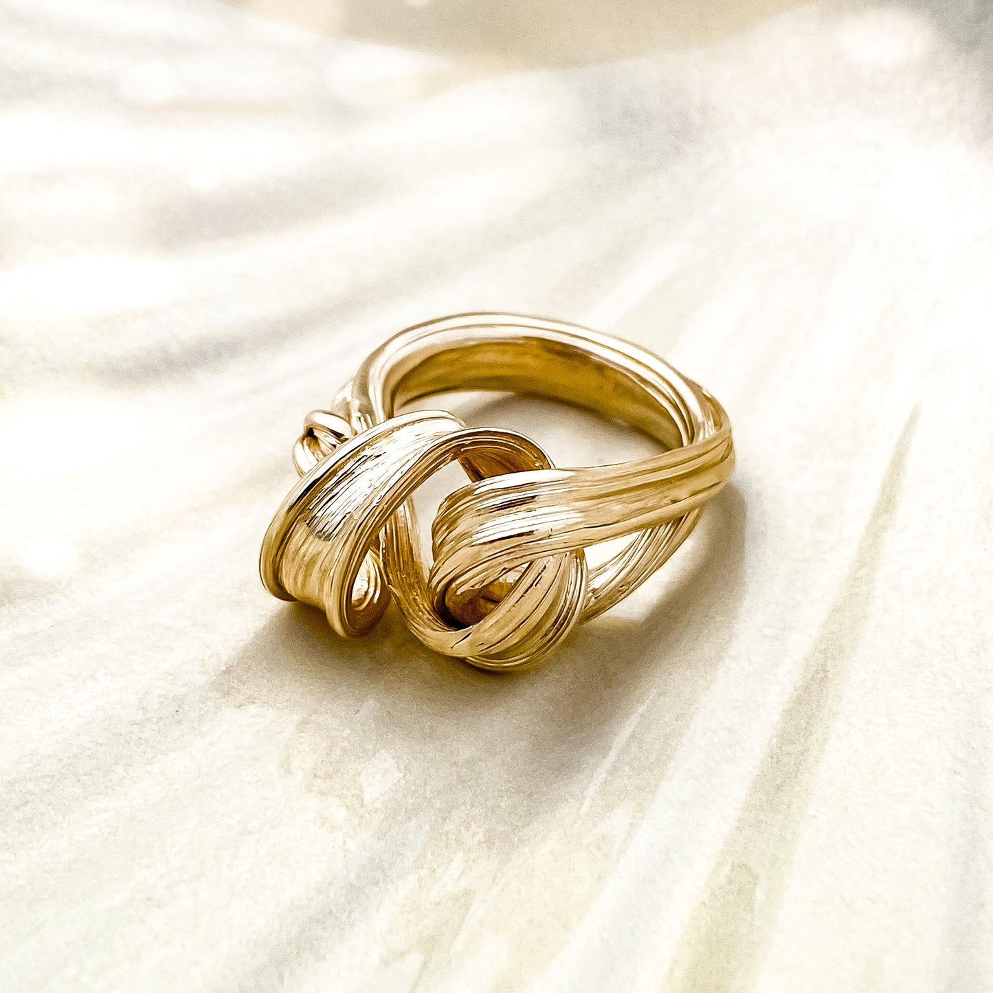 Gold Drift Ring - Size Q