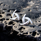 Sterling Silver Herring Triskel Stud Earrings