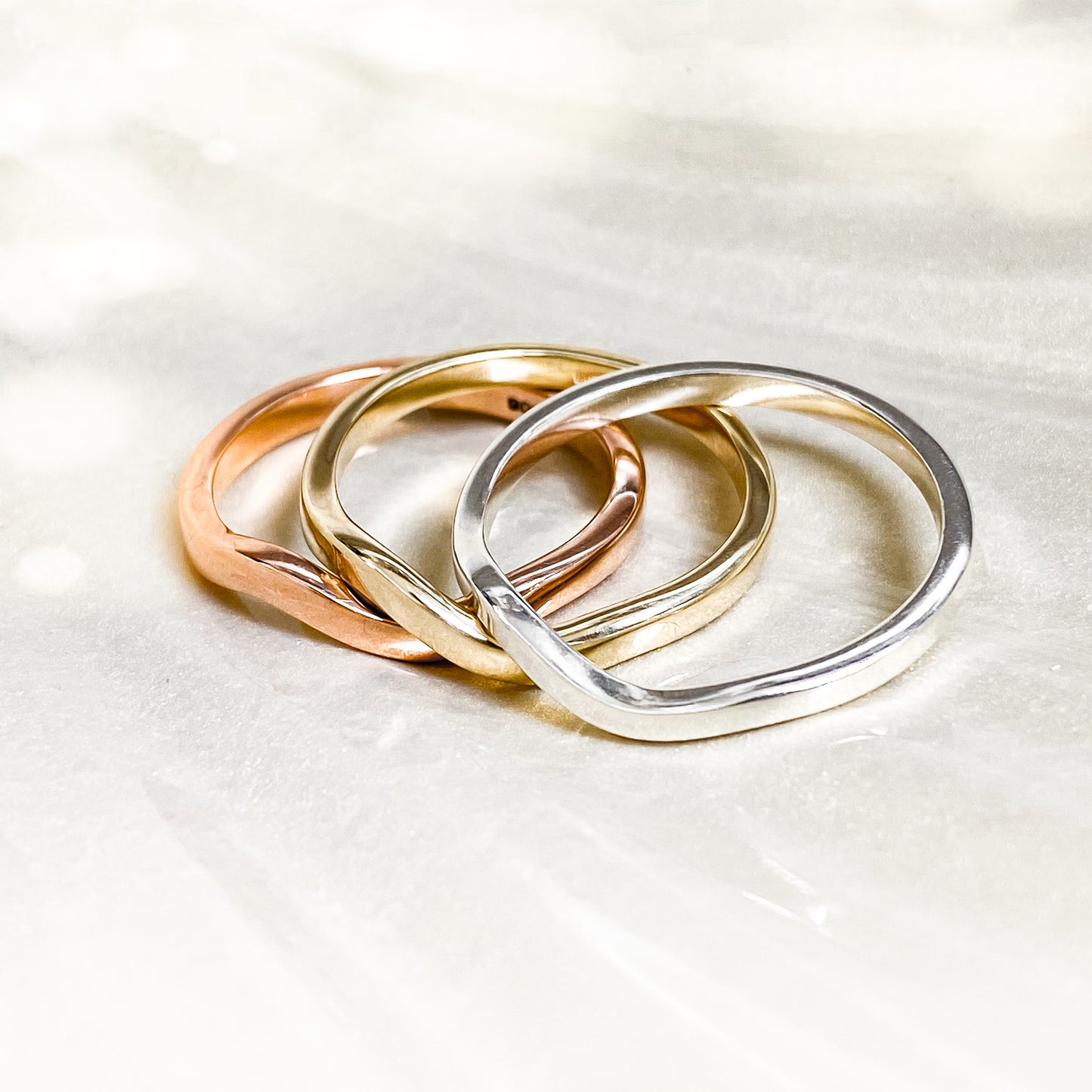 Gold Wave Ring