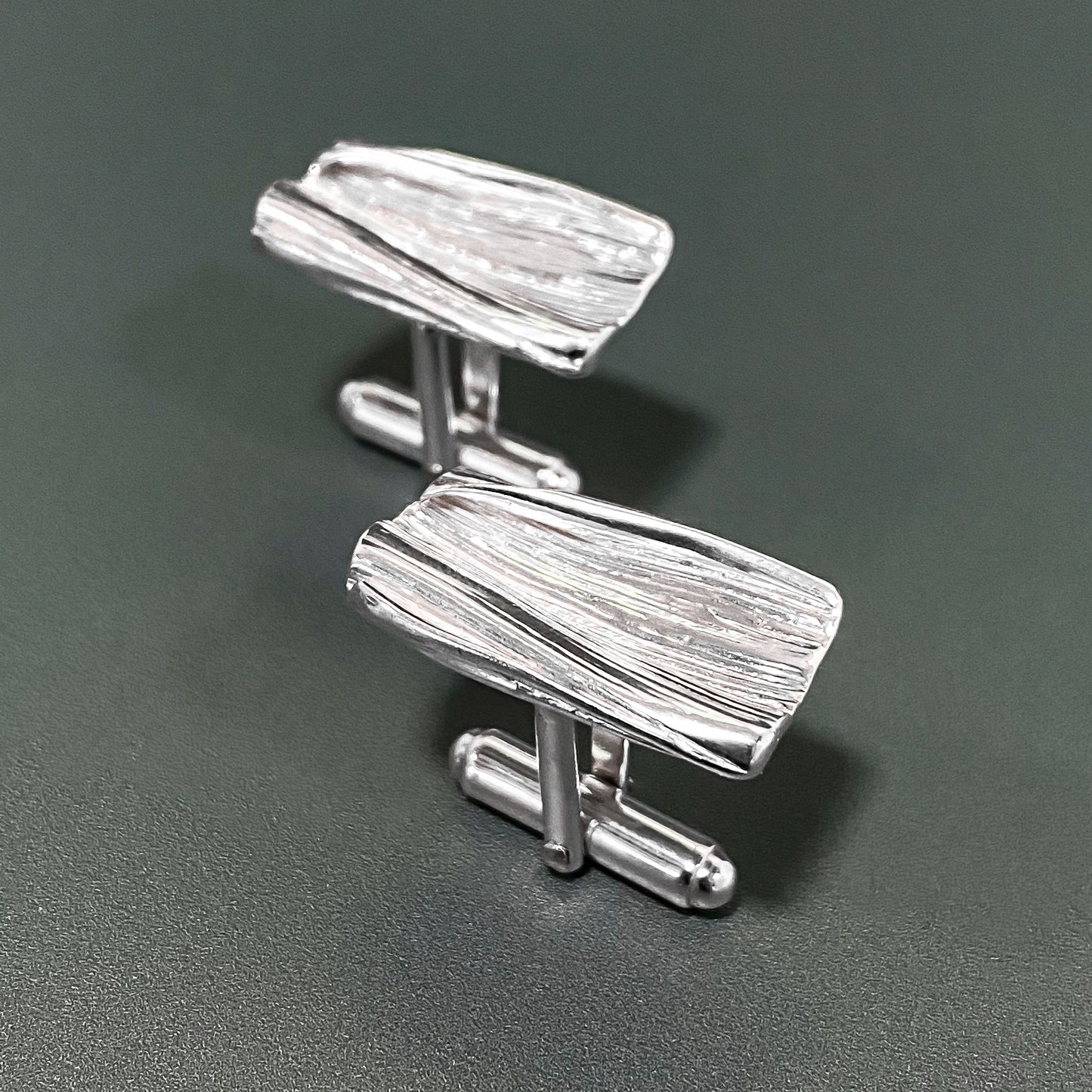 Drift Contemporary Sterling Silver Cufflinks