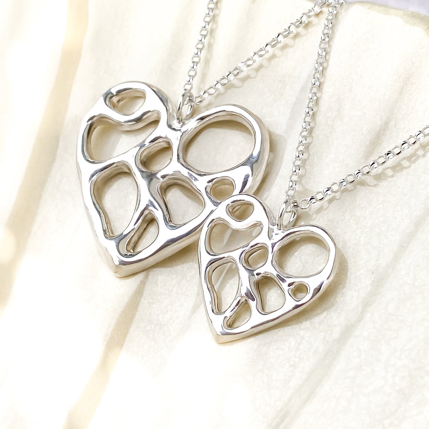 Silver Infinity Heart Necklace