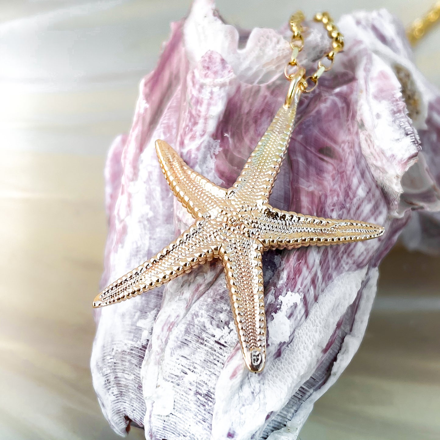 Gold Starfish Necklace