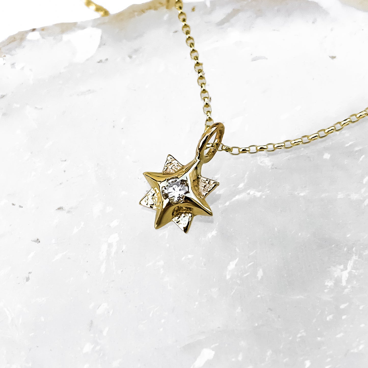 Gold North Star Necklace