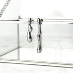 One of a Kind Molten Sterling Silver Stud Earrings - No. 3