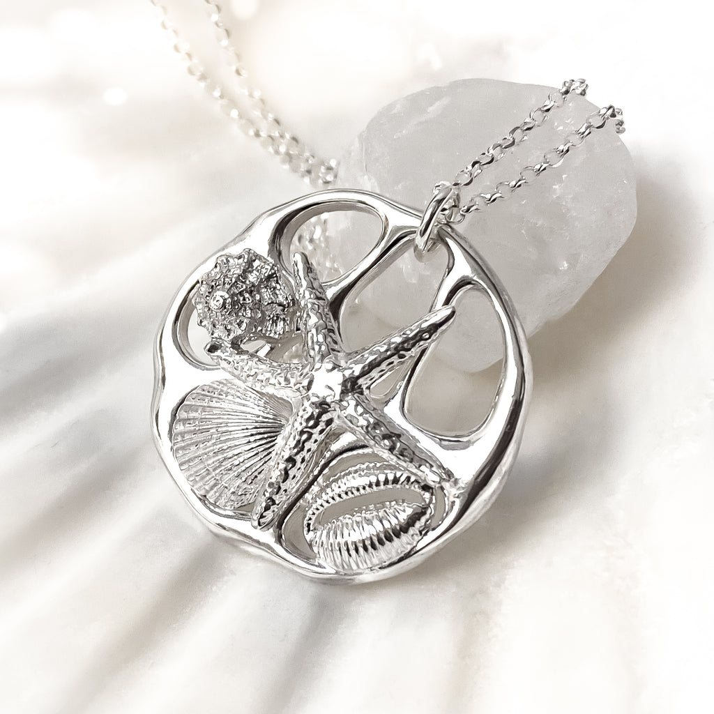 Sterling Silver Beachcomber Pendant Necklace - No. 4