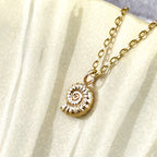 Small Gold Ammonite Necklace