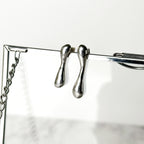 One of a Kind Molten Sterling Silver Stud Earrings - No. 2