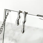 One of a Kind Molten Sterling Silver Stud Earrings - No. 3