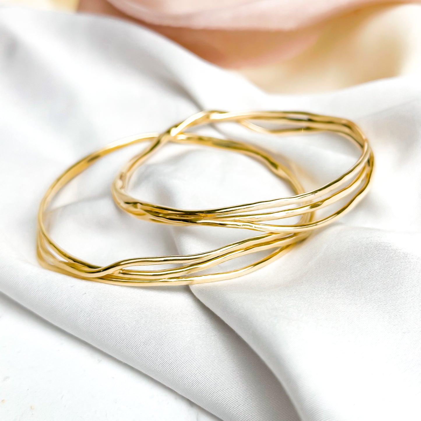 Gold Organic Bangle