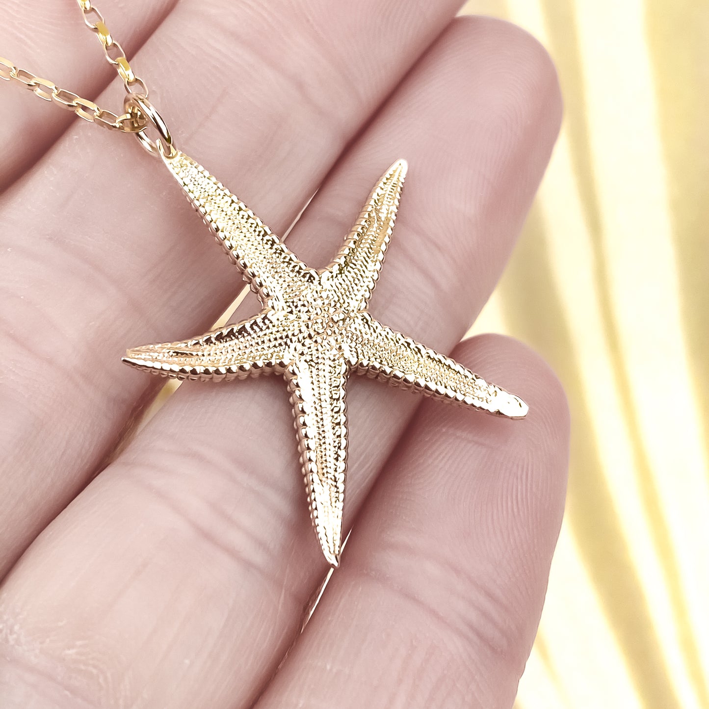 Gold Starfish Necklace