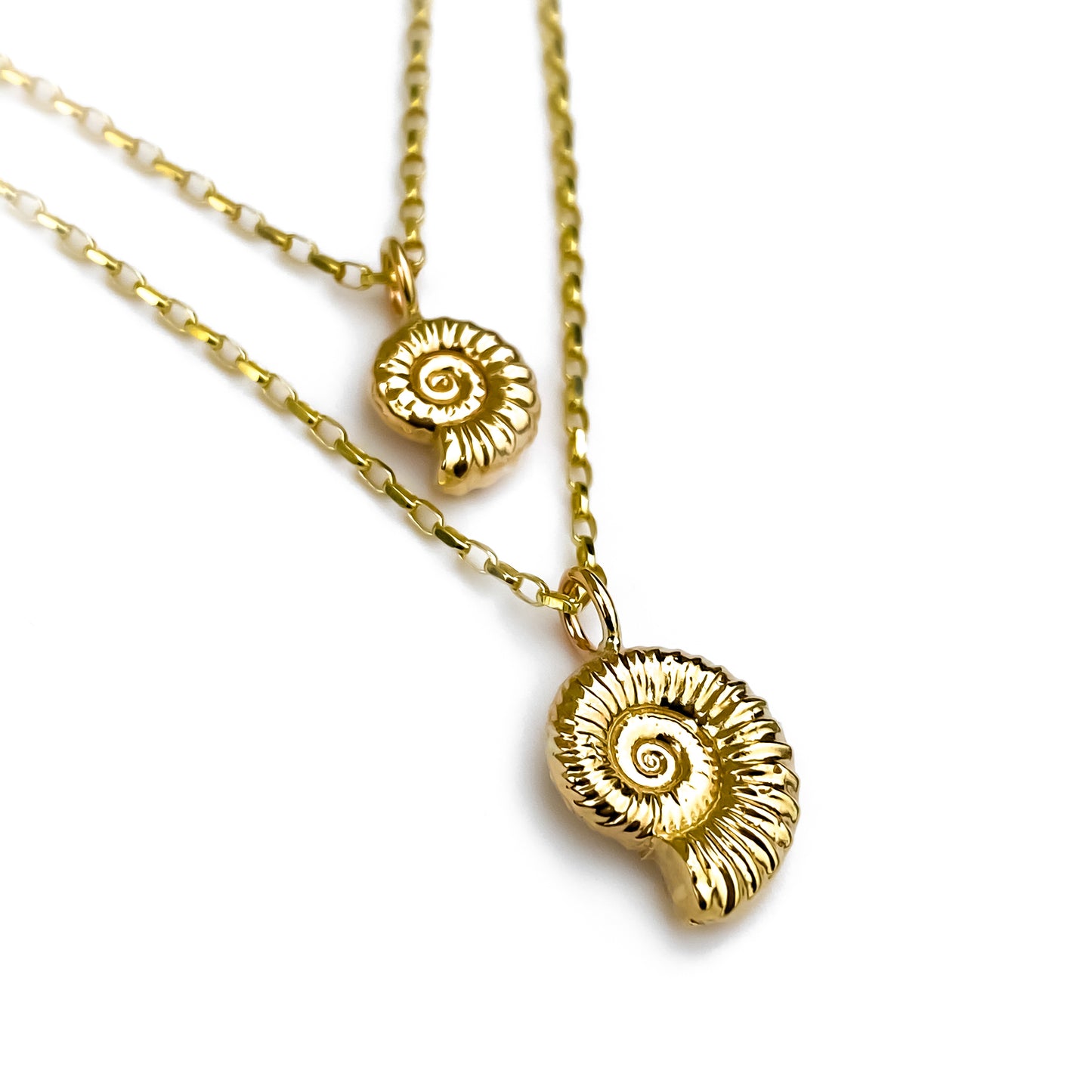 Gold Ammonite Necklace