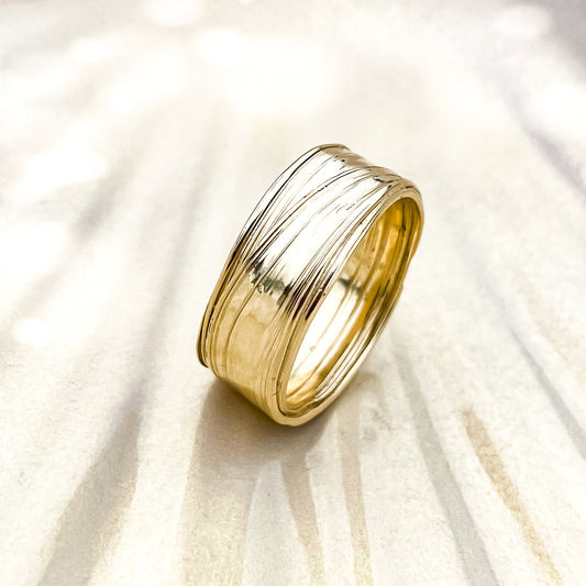 Gold Drift Ring - Size X