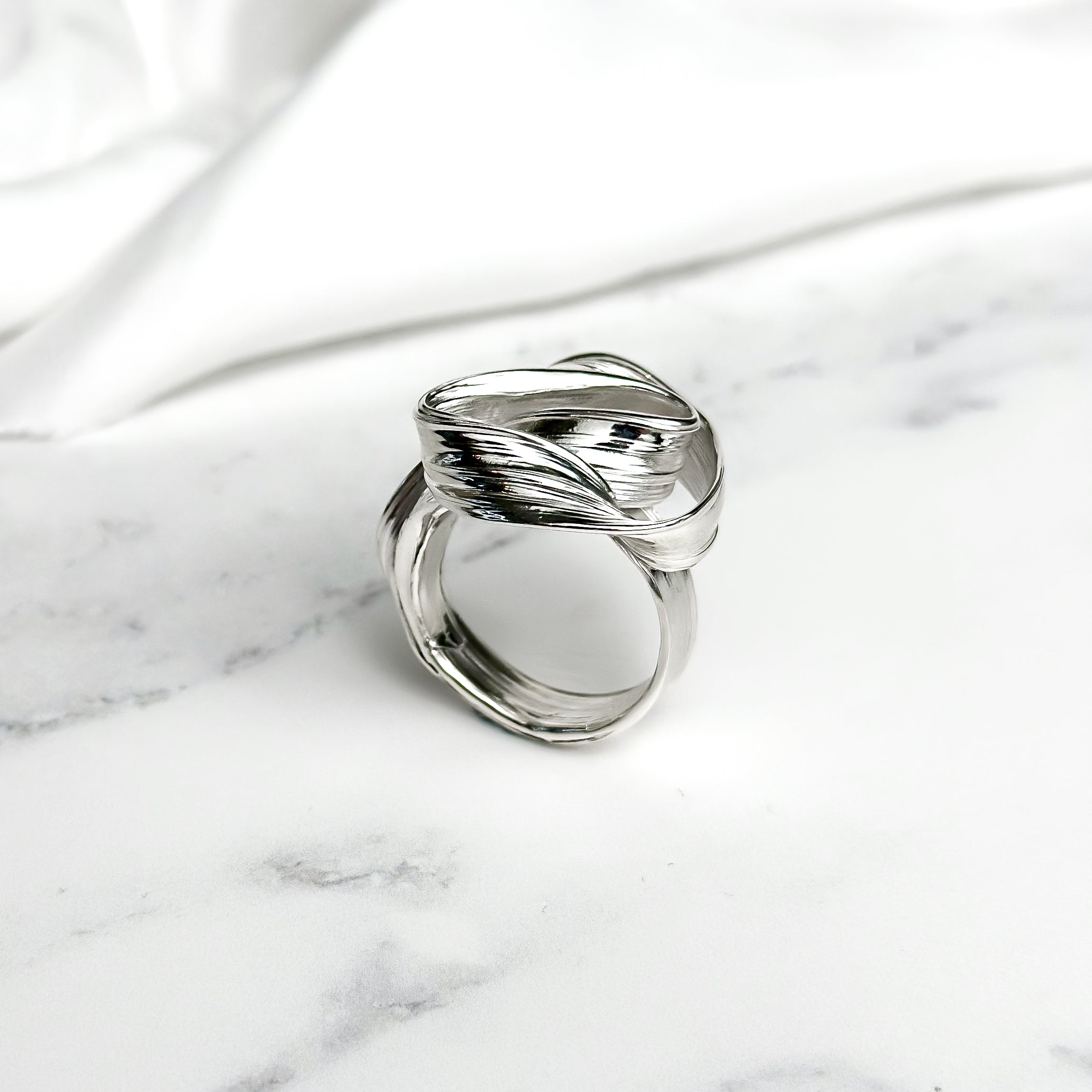 One of a kind Drift Sterling Silver Ring - Size N