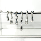One of a Kind Molten Sterling Silver Stud Earrings - No. 2