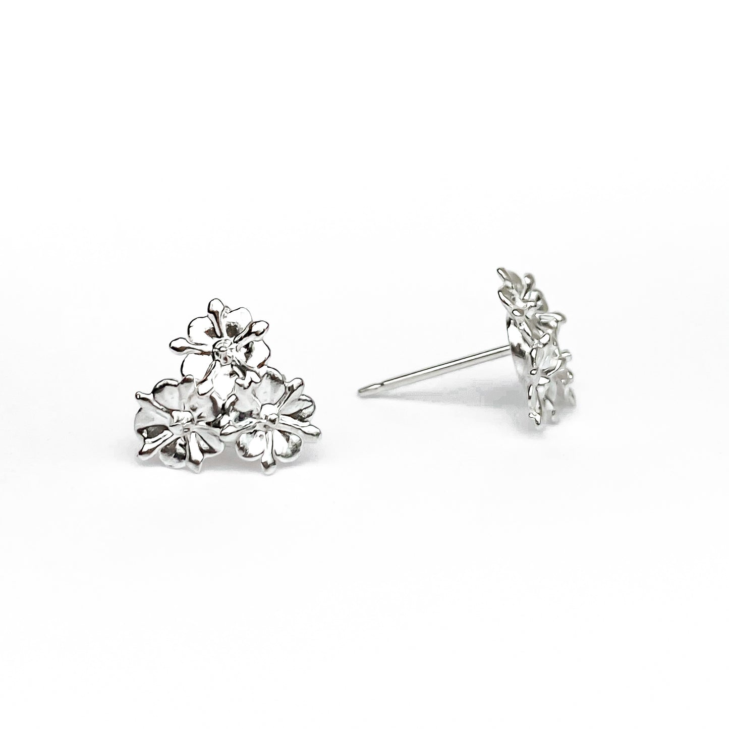 Elderflower Sterling Silver Stud Earrings