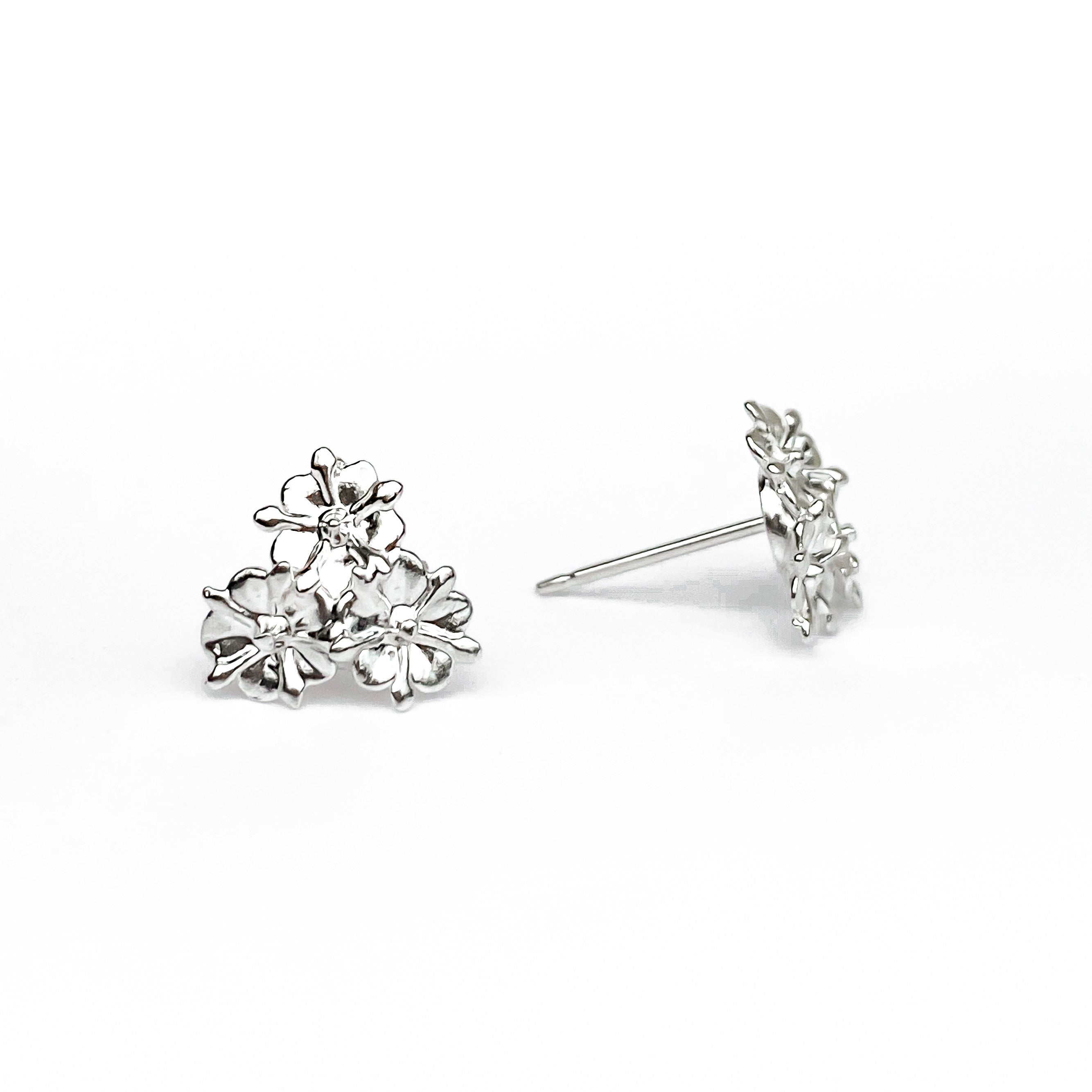 Elderflower Sterling Silver Stud Earrings
