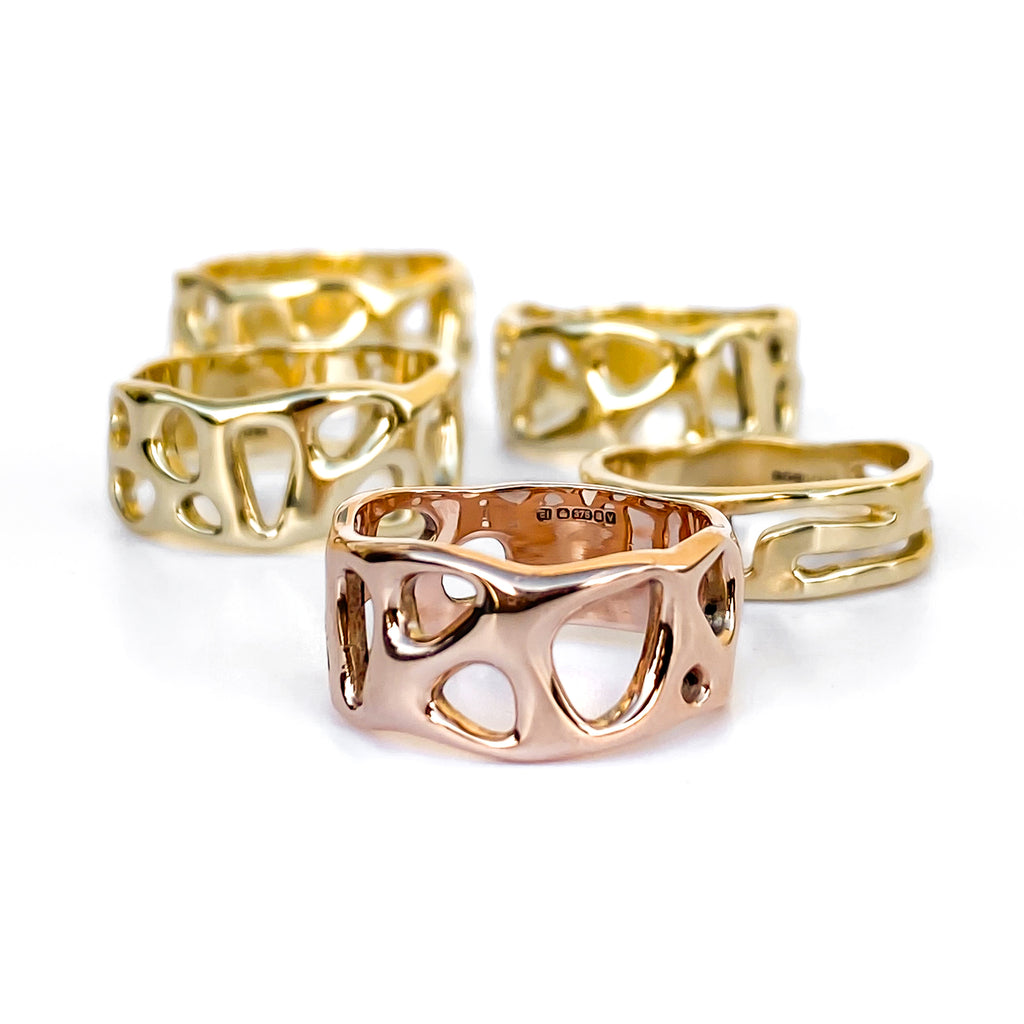 Gold Infinity Ring - Yellow, Rose or White Gold