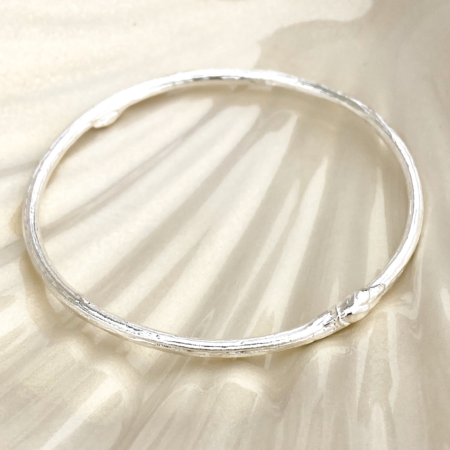 Sterling Silver Rowan Twig Bangle