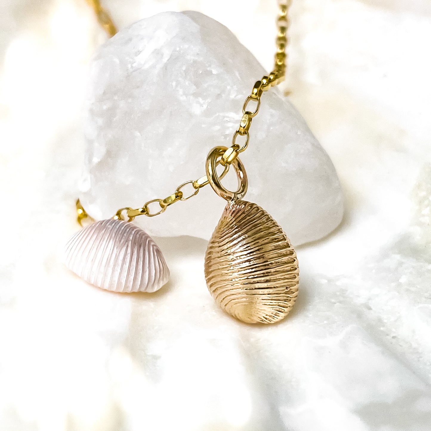 Gold Cowrie Shell Necklace