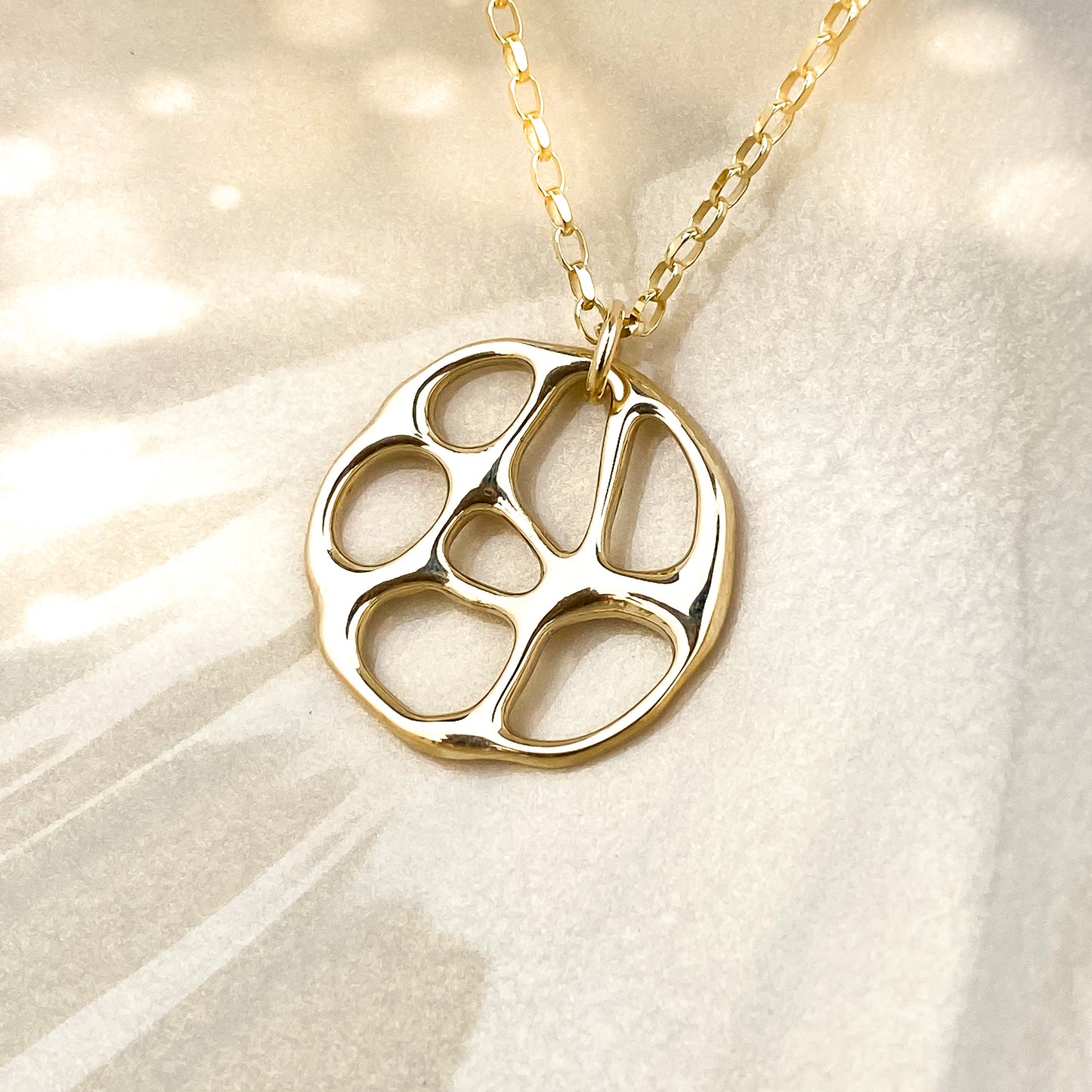 Gold Infinity Pendant Necklace