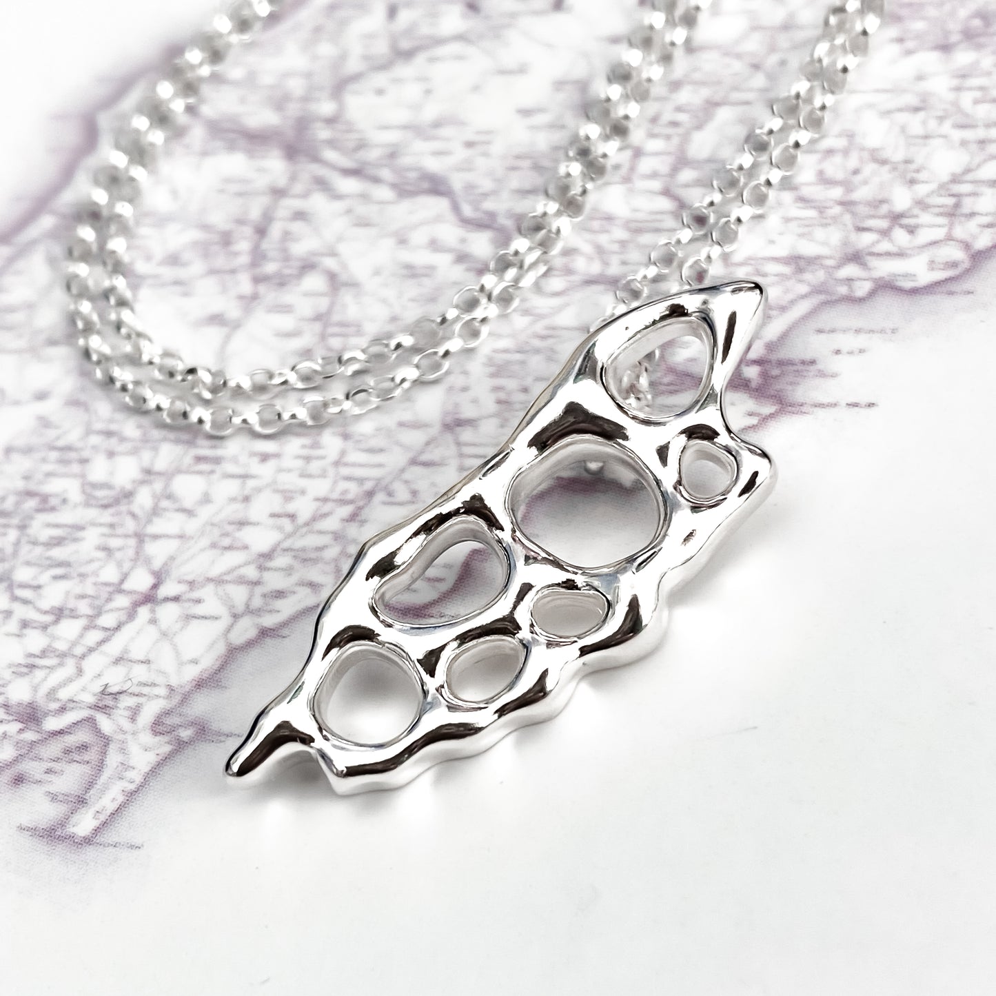 Sterling Silver Infinity Isle of Man Necklace